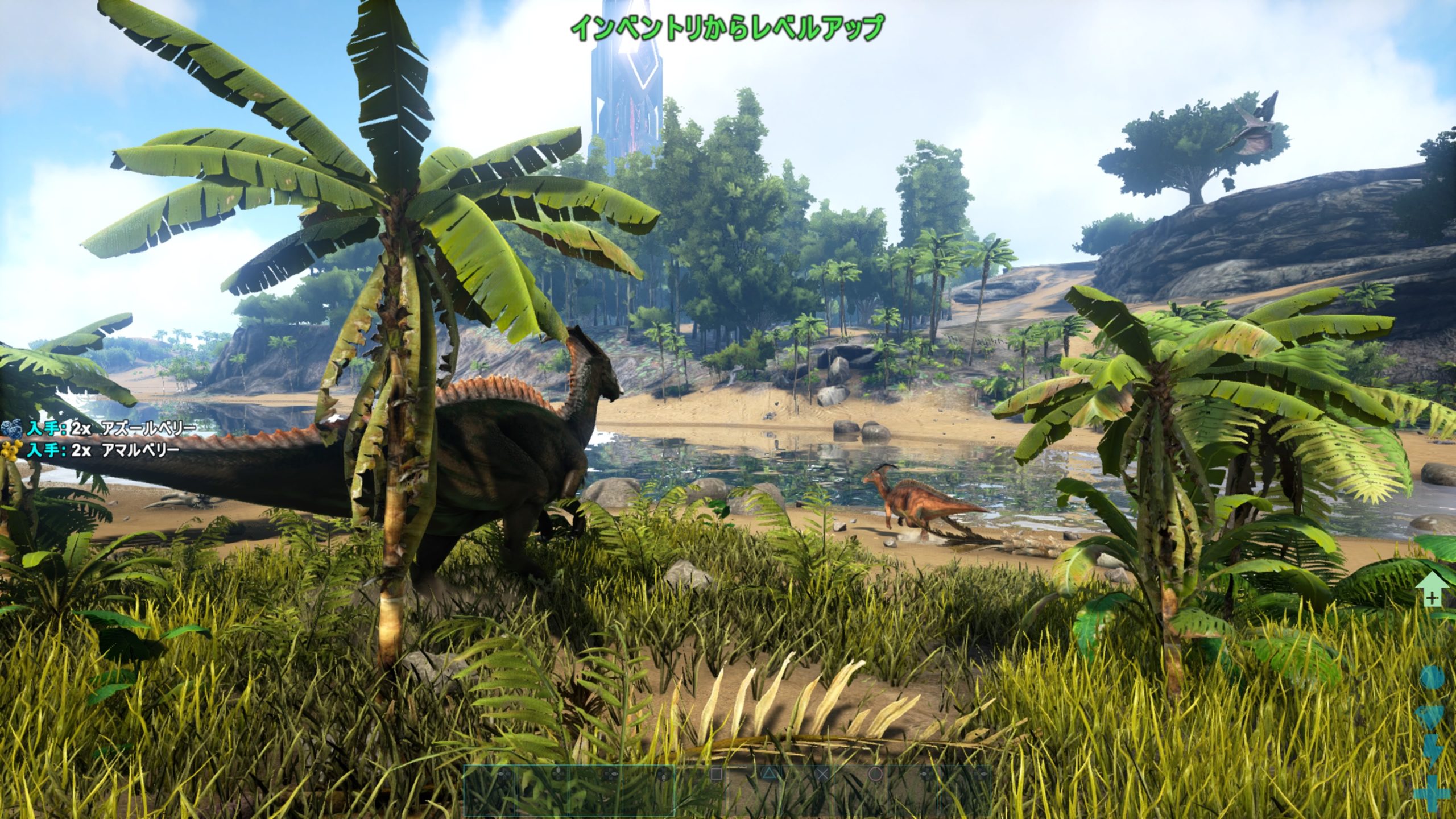 Ark Ps4 難易度調整必須 恐竜だらけの危険な島でサバイバル生活 Hrk無意識ゲーム録