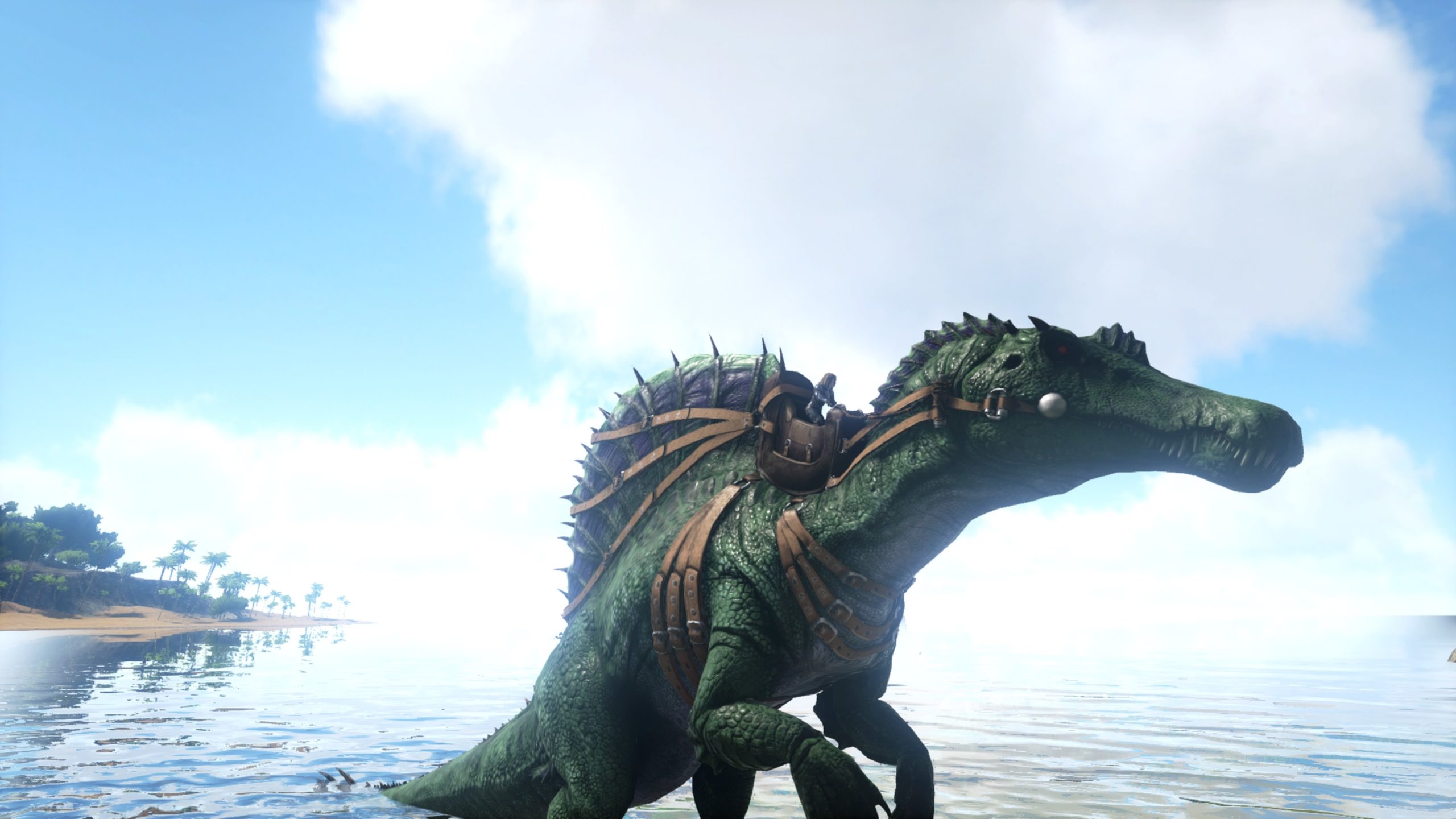 Ark Ps4 水辺で能力アップして最強 スピノサウルスをテイム Hrk無意識ゲーム録