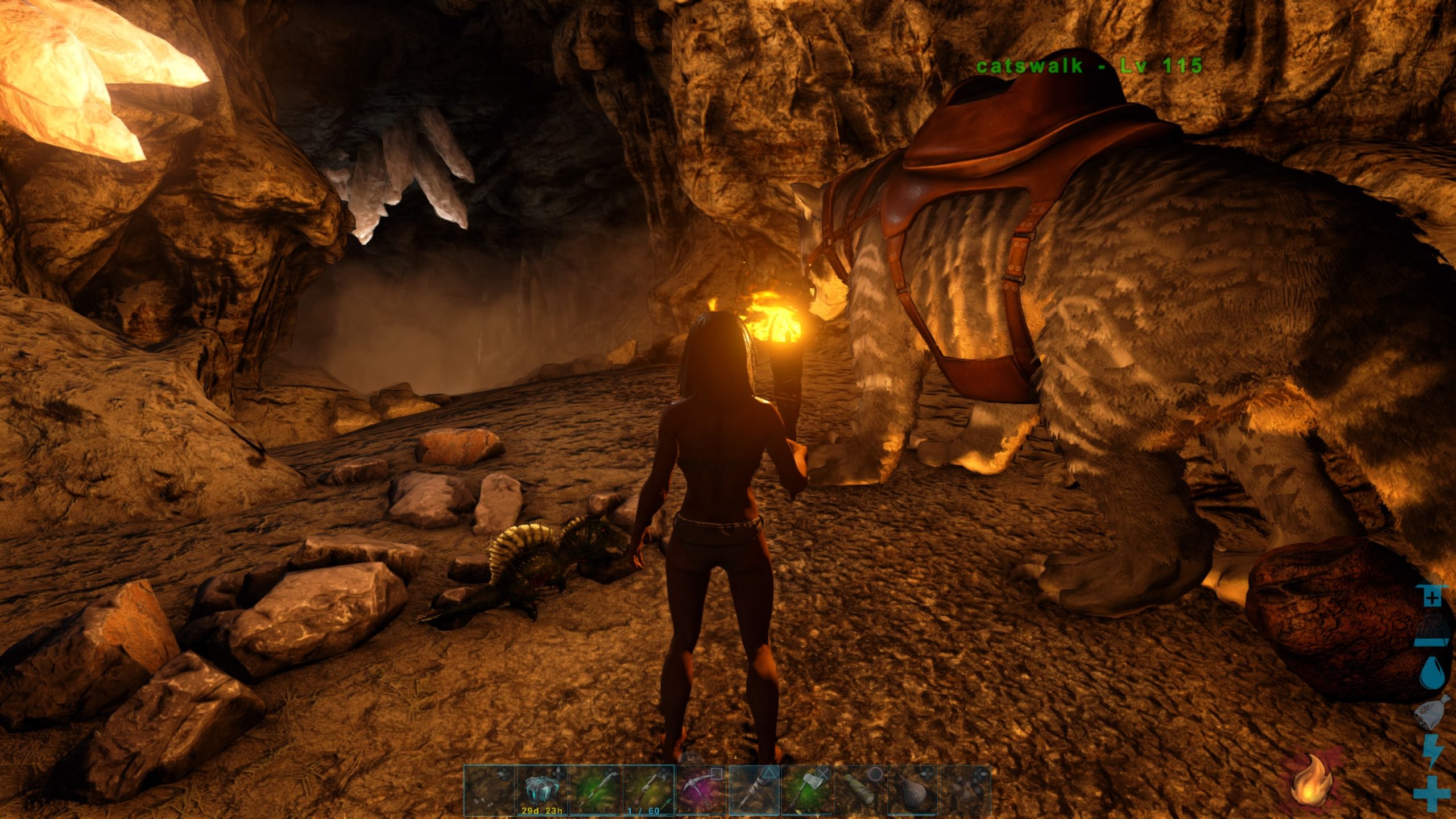 Ark Ps4 マグマに落ちたら即死 大物の洞窟を攻略 Hrk無意識ゲーム録