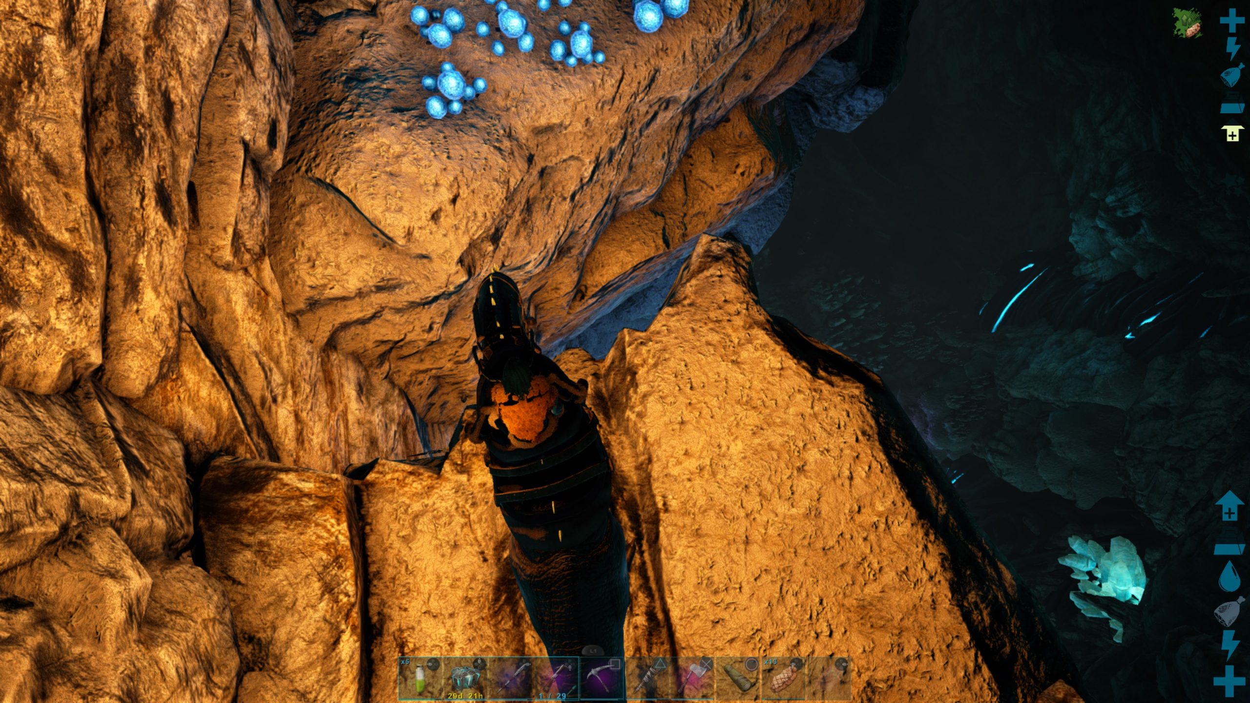 Ark Ps4 肉食島へ上陸 暴食の洞窟を攻略 Hrk無意識ゲーム録
